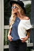 Leopard Print Contrast Color V Neck Sweater